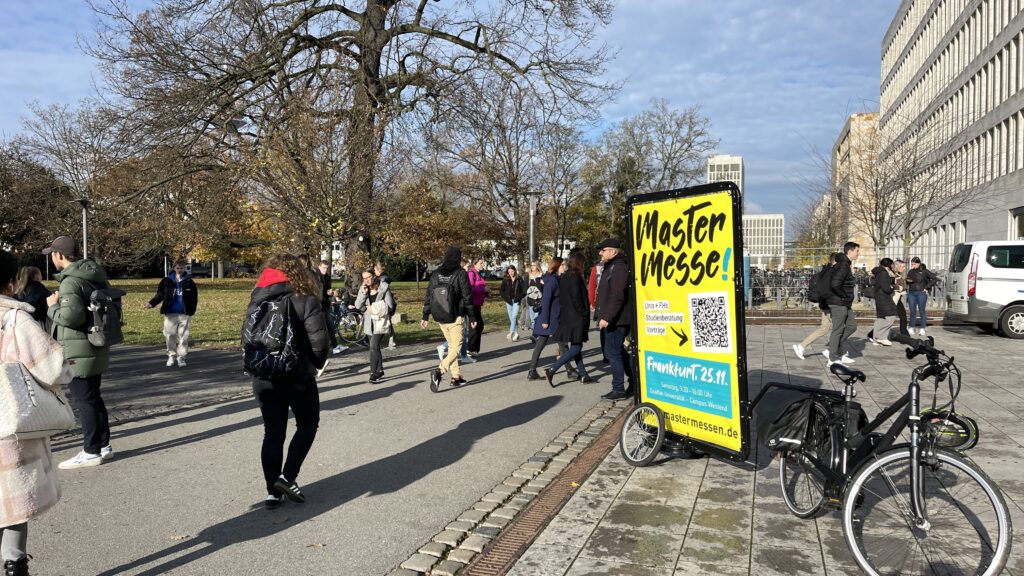 Bike advertising for the Mastermesse