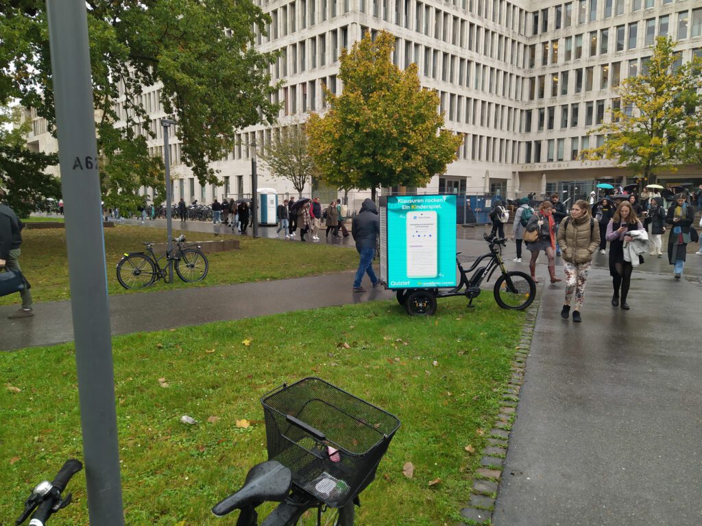 Bike advertising simply stands out