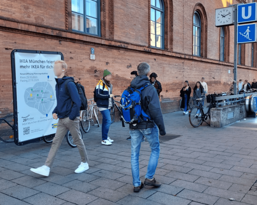 Fahrradwerbekampagne in München