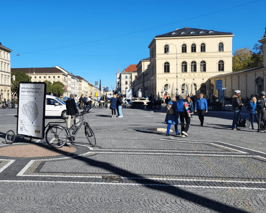 Die IKEA Fahrradpromotion in München erreicht ihre Werbeziele!