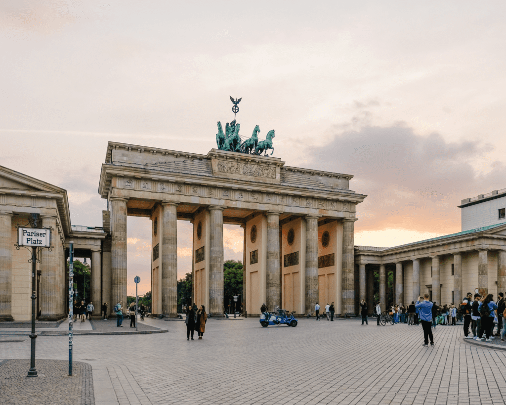 Bike advertising is also possible at the Brandenburg Gate, THE landmark of Berlin