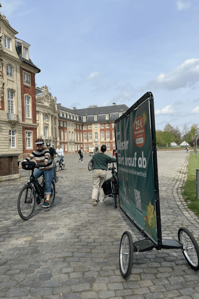 An Fahrradwerbung in Münster führt kein Weg vorbei