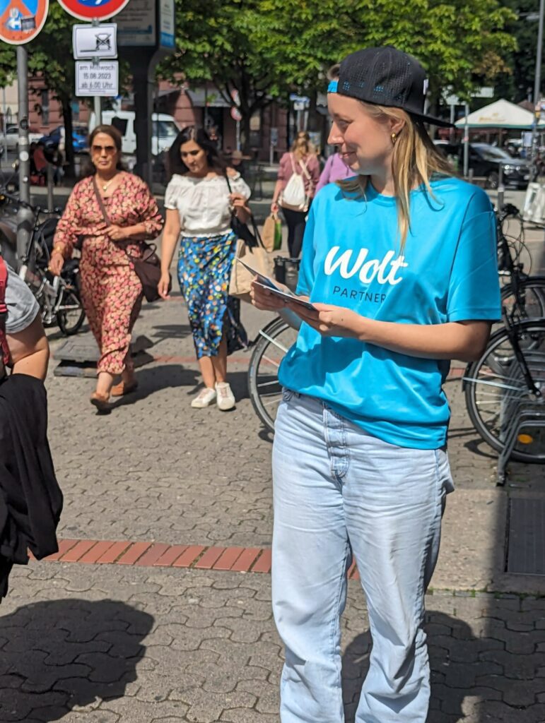 The charisma of the staff is crucial for the on-site campaign