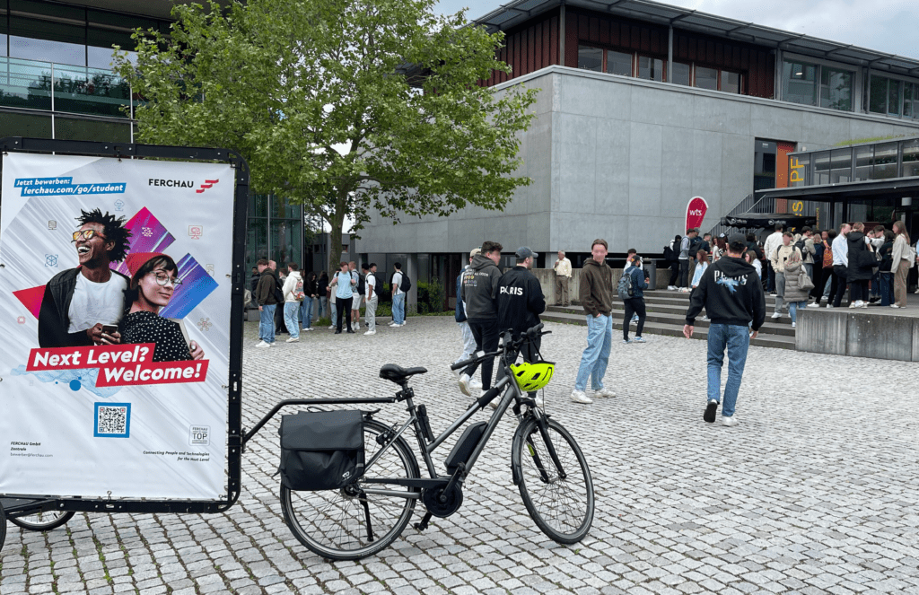 Best Case Fahrradwerbung in Pforzheim