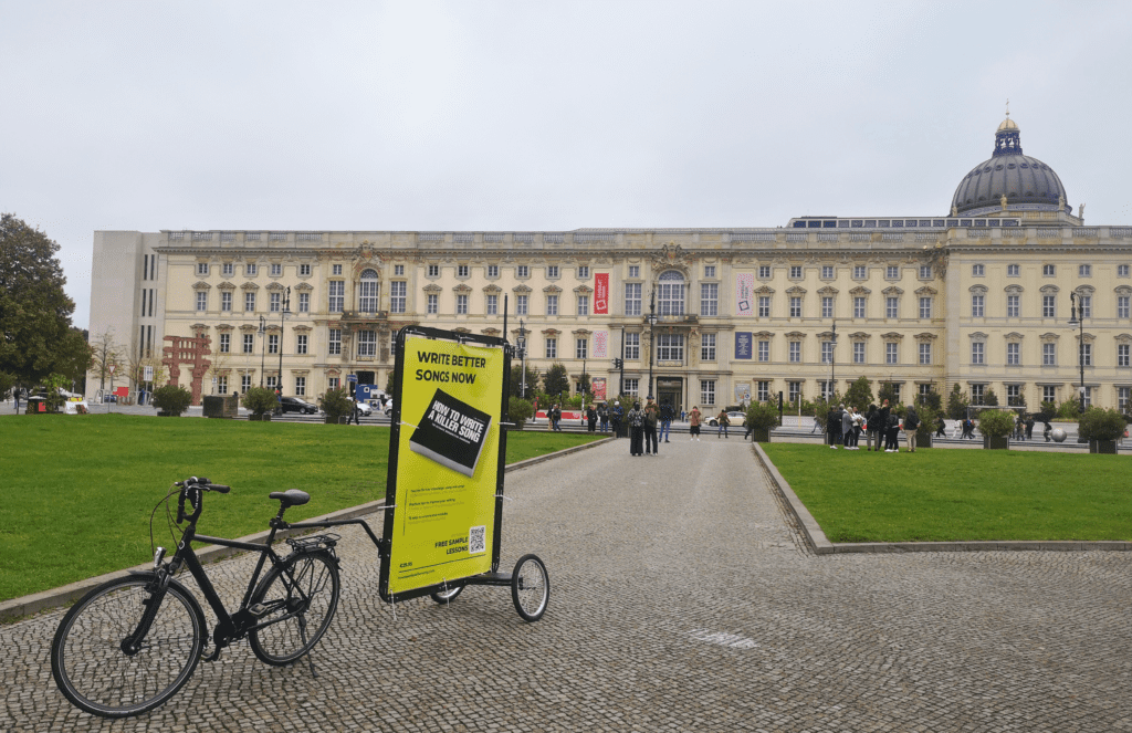 Bike advertising comes to almost all places in Berlin