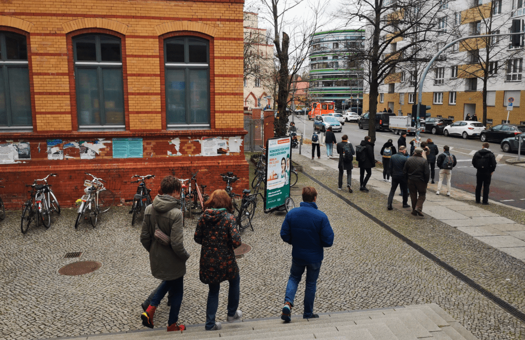 Bike advertising on every corner in Berlin
