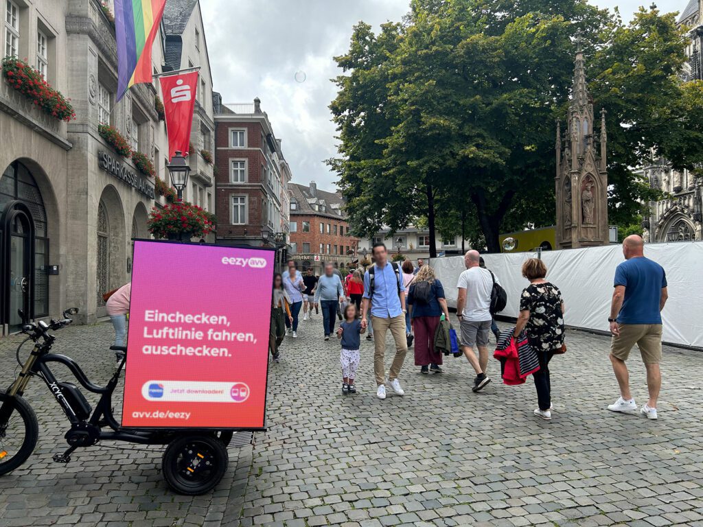 Bike Advertising-for-ezzy-avv-in Aachen