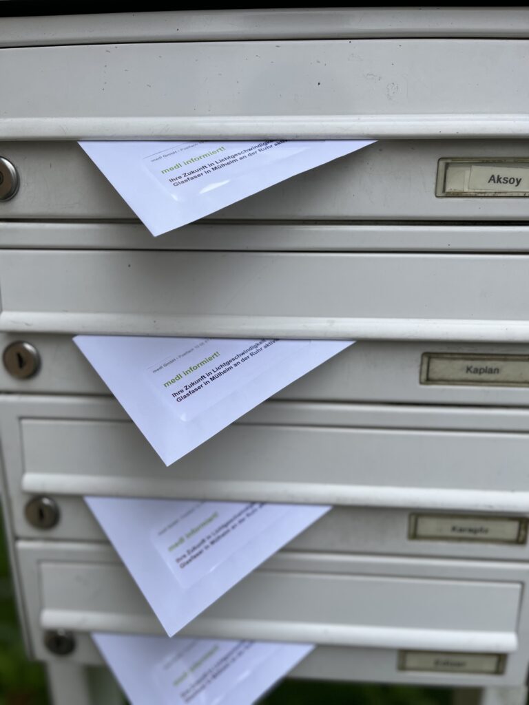 Briefeinwurf nach Adresslisten