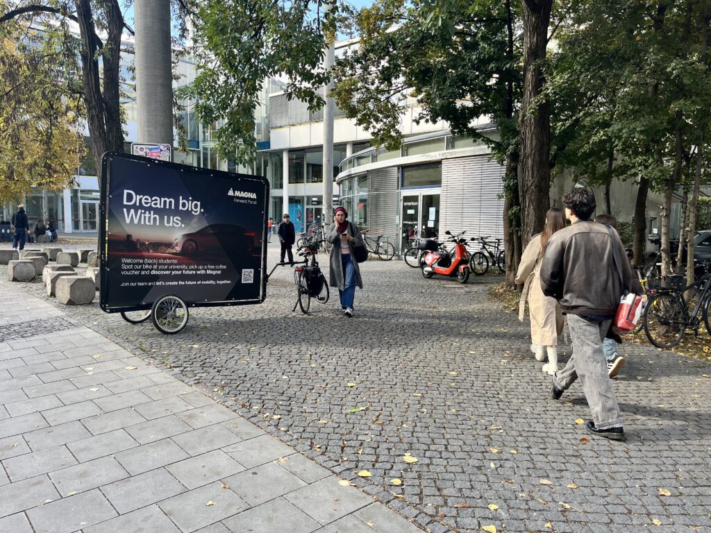 Fahrradwerbung in München